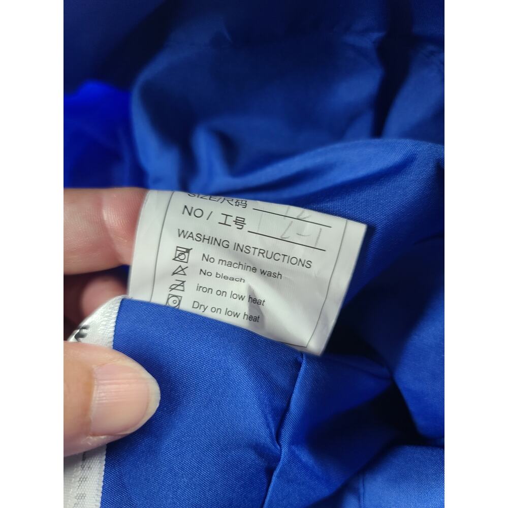 Royal Blue Chiffon Gown Size 12 Formal Empire Waist Sheer - Picture 10 of 11